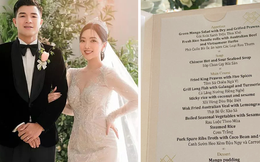 Menu tiệc cưới Hà Đức Chinh ở khách sạn sang xịn bậc nhất Hà Nội có gì?