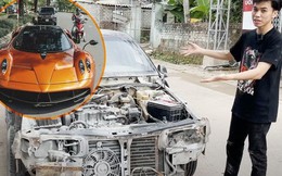 Nhóm bạn trẻ Quảng Ninh hồi sinh chiếc ô tô nát 30 năm tuổi, chế thành 'siêu phẩm' Pagani Huayra giống xe Minh Nhựa