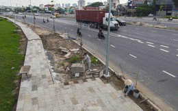 Cận cảnh đường Nguyễn Văn Linh được nâng cấp từ 6 lên 10 làn xe