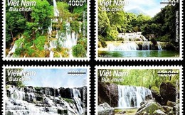 Bốn thác nước tuyệt đẹp của Việt Nam lên tem bưu chính