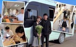 Tiền thuê căn hộ quá đắt, cặp đôi trẻ tuổi quyết định chi nửa tỷ mua xe van làm nhà di động