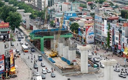 Toàn cảnh tiến độ thi công tuyến đường sắt đô thị Cát Linh - Hà Đông