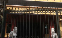 Nhan nhản sư tử đá canh cổng công sở: Do Tỉnh ủy, HĐND, UBND tỉnh... 'kính tặng'