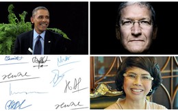 [Nổi bật] 'Soi' chữ ký những người giàu nhất VN, vì sao ông Obama chịu diễn hề?