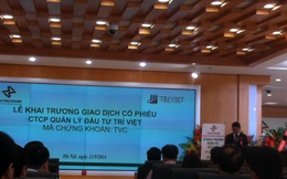 Công ty quản lý đầu tư Trí Việt chính thức niêm yết cổ phiếu