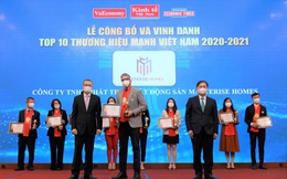 Masterise Homes được vinh danh Top 10 Thương hiệu mạnh Việt Nam 2021