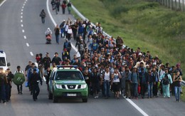​Hàng trăm người tị nạn biểu tình trên đường cao tốc Hungary