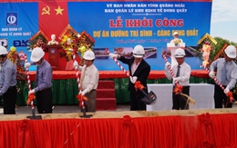 Khởi công dự án đường Trì Bình-cảng Dung Quất