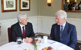 Tổng Bí thư thăm gia đình nguyên Tổng thống Bill Clinton