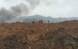 Hiện trường vụ lở núi ở Trung Quốc, nhiều người bị mắc kẹt