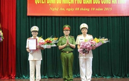 Bổ nhiệm hai Phó Giám đốc Công an tỉnh Nghệ An
