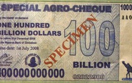 35 triệu tỷ dollar Zimbabwe đổi được 1 USD