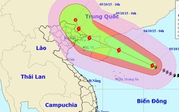 Bão số 4 có khả năng mạnh thêm, giật đến cấp 14-15