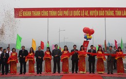 Lào Cai khánh thành cầu đường bộ Phố Lu