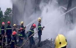 Cháy lớn kho chứa gỗ trong KCN Nam Đông Hà, Quảng Trị