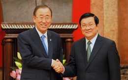 Lãnh đạo Ðảng và Nhà nước tiếp Tổng Thư ký Liên Hợp Quốc