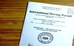 Cấp giấy phép lái xe quốc tế từ hôm nay (3/11)