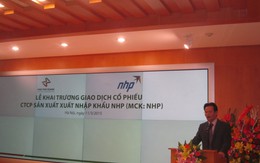 NHP - cổ phiếu thứ 3 niêm yết trên HNX trong năm 2015 tăng kịch trần trong phiên đầu tiên giao dịch