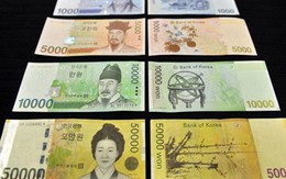 Đồng Won ở mức thấp nhất so với USD trong vòng 4 năm qua