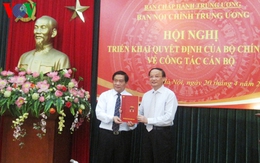 Ông Hà Ngọc Chiến giữ chức Phó Trưởng Ban Nội chính Trung ương
