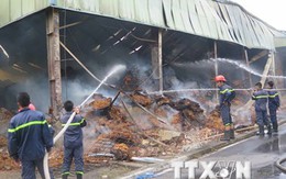 Bắc Ninh: Cháy nhà máy thuốc lá, thiệu rụi hàng nghìn m2 nhà xưởng