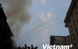 Hà Nội: Cháy lớn tại khu tập thể Trần Quốc Toản