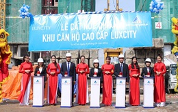 Đất xanh cất nóc sớm khu căn hộ cao cấp Luxcity