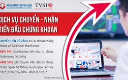 SCB ra mắt dịch vụ chuyển – nhận tiền đầu tư chứng khoán cùng TVSI