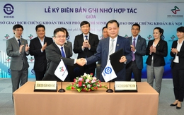 HNX và HOSE ký kết Biên bản thỏa thuận hợp tác