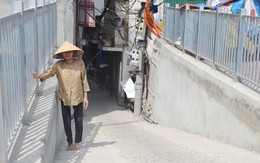Vì sao nhà dân thấp hơn mặt đường tuyến Ô Đông Mác - Nguyễn Khoái?