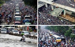 Nhịp điệu giao thông Hà Nội, Sài Gòn 2016: Tắc - Lụt