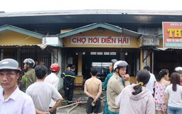 ​Huế: Cháy lớn ở chợ Điền Hải