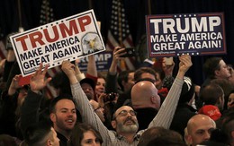 Những người ủng hộ Donald Trump tưng bừng ăn mừng chiến thắng