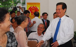 Ông Trương Tấn Sang, ông Nguyễn Tấn Dũng đi bầu cử ở TP.HCM