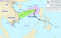 Bão số 9 giật cấp 11, cách quần đảo Hoàng Sa 610 km