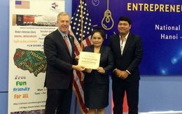 Vợ chồng Việt chiến thắng cuộc thi Ý tưởng khởi nghiệp của Đại sứ Mỹ