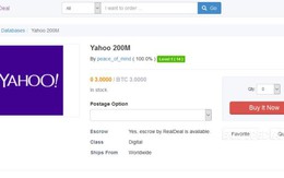 ​Dữ liệu 200 triệu người dùng Yahoo bị rao bán chợ đen