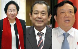 Trình Quốc hội miễn nhiệm nhiều lãnh đạo cấp cao