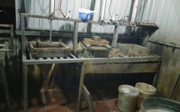 Phát hiện cơ sở sản xuất đậu hũ bằng thạch cao