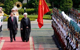 Chính thức đón Tổng thống Iran tại Phủ Chủ tịch