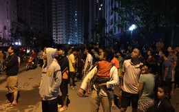 Cháy tại tòa nhà Rainbow Linh Đàm lúc nửa đêm, cư dân tháo chạy tán loạn