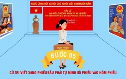 Quy trình bỏ phiếu bầu đại biểu Quốc hội, HĐND ngày 22/5