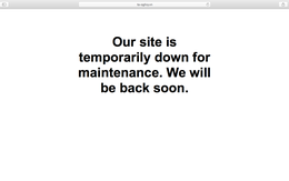 Trang web của T&A Ogilvy "tạm thời đóng cửa để bảo trì"