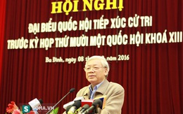 Tổng Bí Thư : "Ý kiến của các bác đúng hết, không có gì phải nói lại"