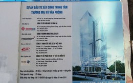Dự án TTTM và văn phòng 1A Láng Hạ thành lán mái tôn: "Do sáp nhập ngân hàng"