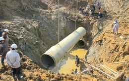 ​Đường ống nước sạch sông Đà gặp sự cố lần thứ 17