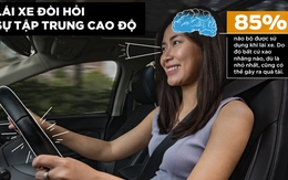 Hãy bỏ điện thoại xuống và lái xe an toàn: Não của bạn không được "lập trình" để vừa điều khiển xe vừa nhìn màn hình