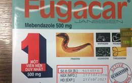 Nhận diện ngay thuốc Fugacar thật, giả chỉ qua bức ảnh này!