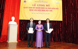 Bộ Y tế bổ nhiệm Phó Giám đốc Bệnh viện Hữu nghị Việt Đức