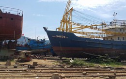 Tàu vỏ thép đóng mới ở Quảng Nam chưa bàn giao đã hỏng